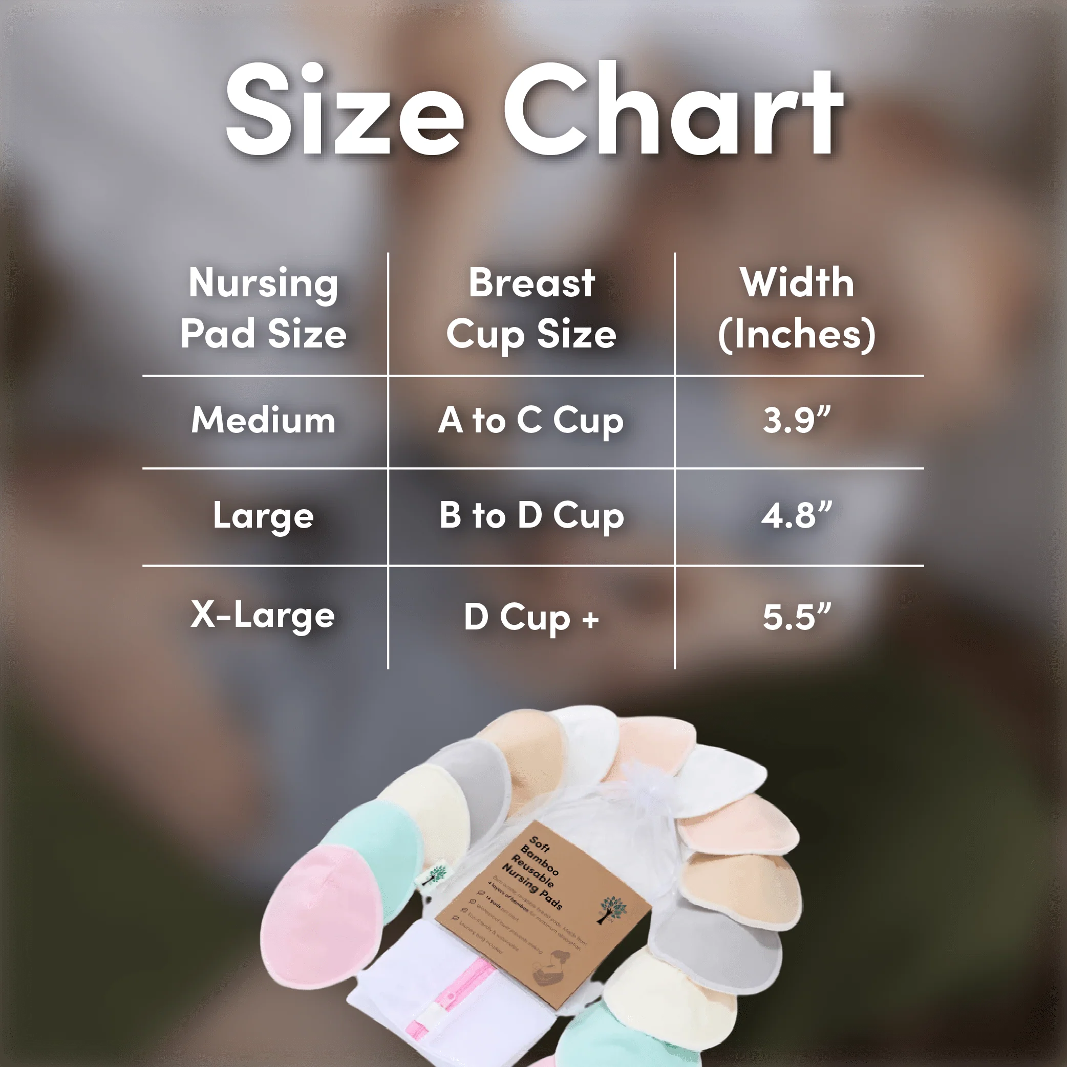 Multi Colour Bamboo Breast Pads - 14 Pack - Image 4