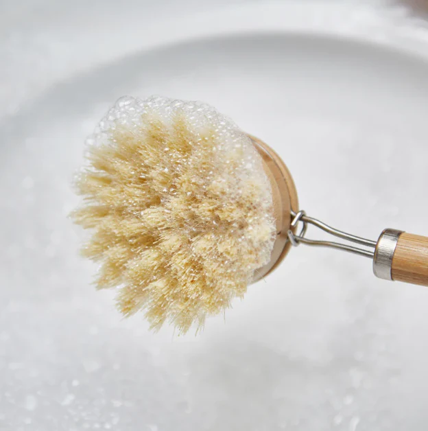 Green Island Plastic Free Scrubbing Brush For Dishes, Eco Friendly Vegan Scrubber - Image 3