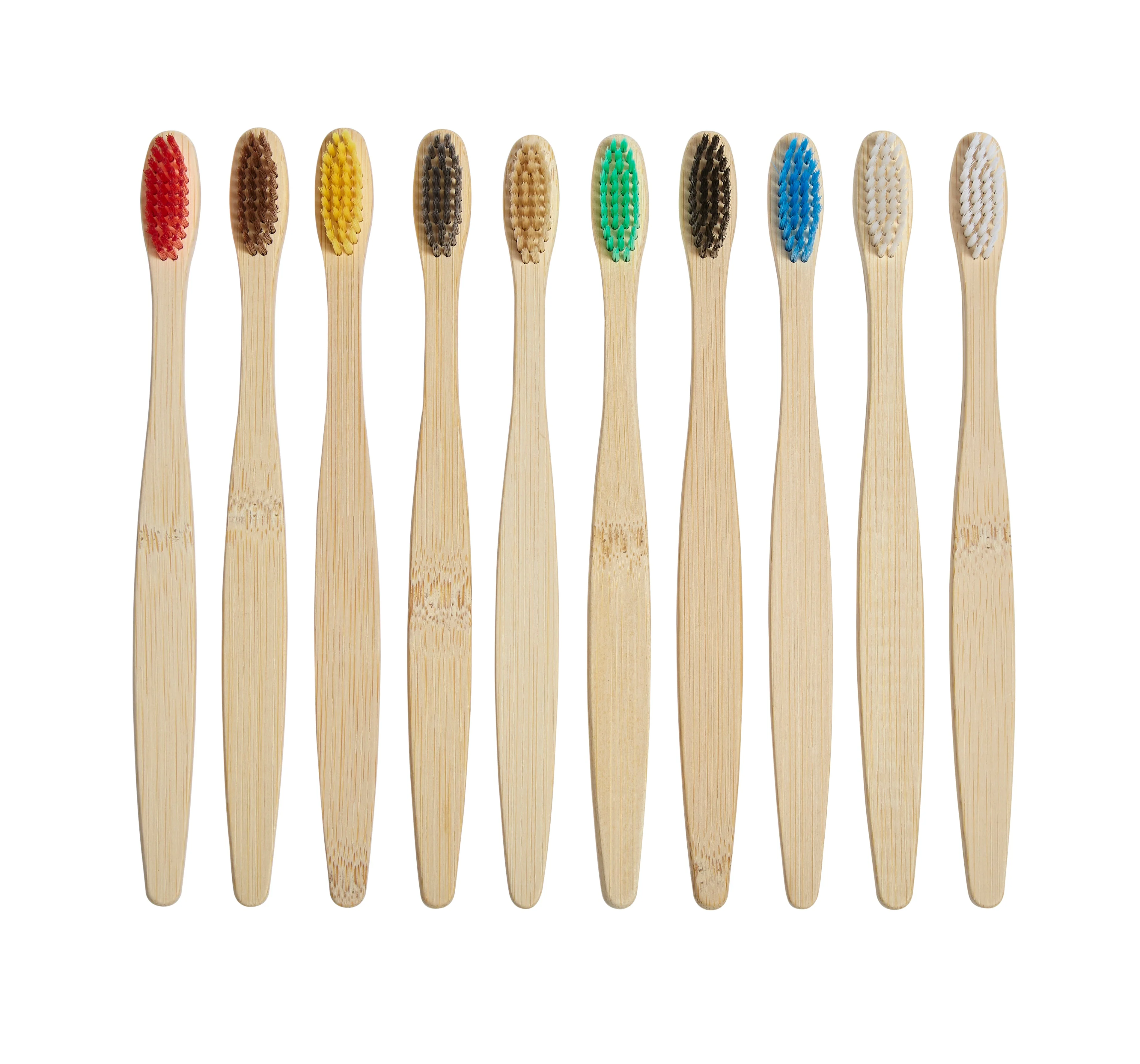 Bamboo Toothbrushes - 10 Pack - Image 3