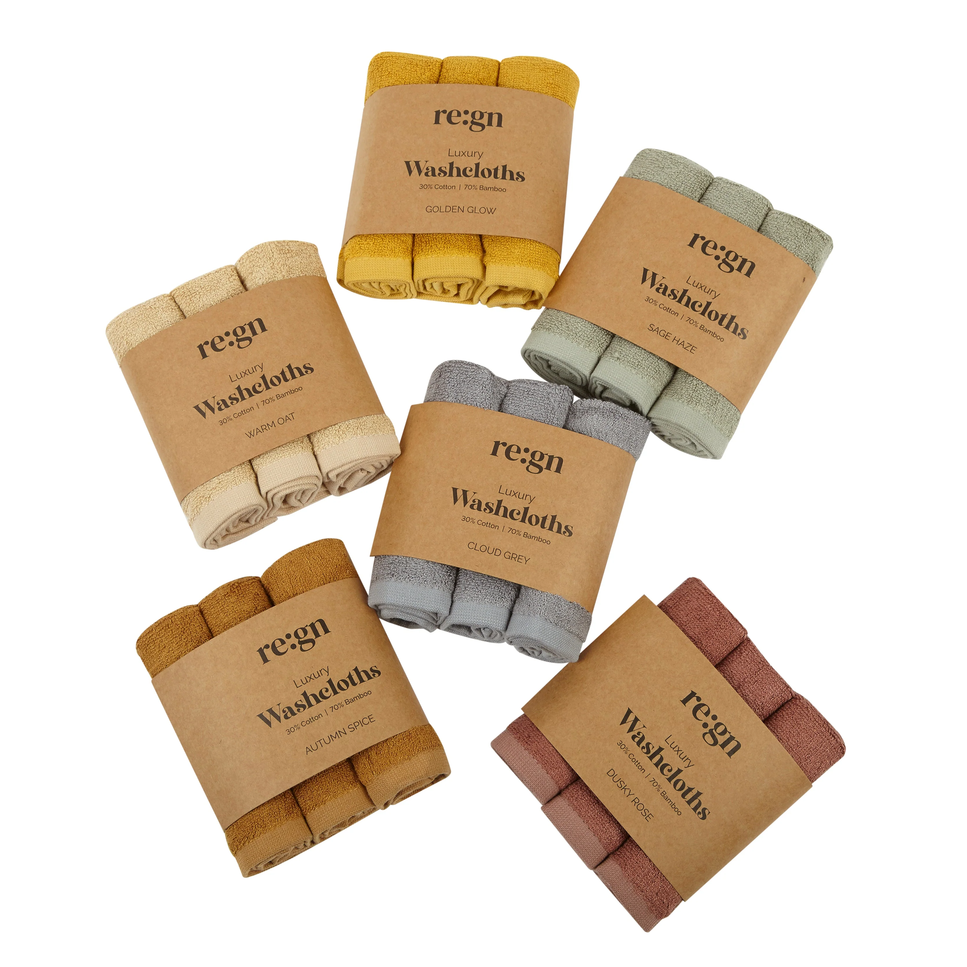 Luxury Bamboo Face Cloths - 3 Pack - Image 16