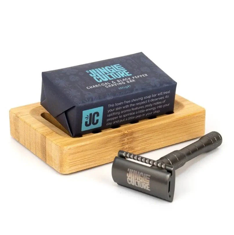 Plastic Free Solid Shaving Soap Bars For Cleansing & Smooth Shaving - 100g - Image 3