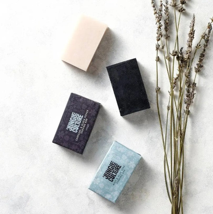 Plastic Free Solid Shaving Soap Bars For Cleansing & Smooth Shaving - 100g - Image 4